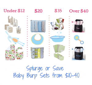 Splurge or Save - Baby Burp Sets from $10-40
