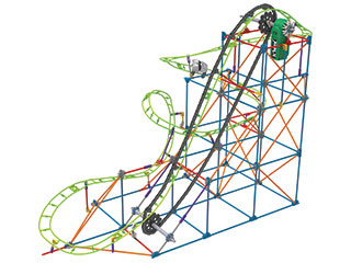 K'NEX Typhoon Frenzy Roller Coaster Building Set