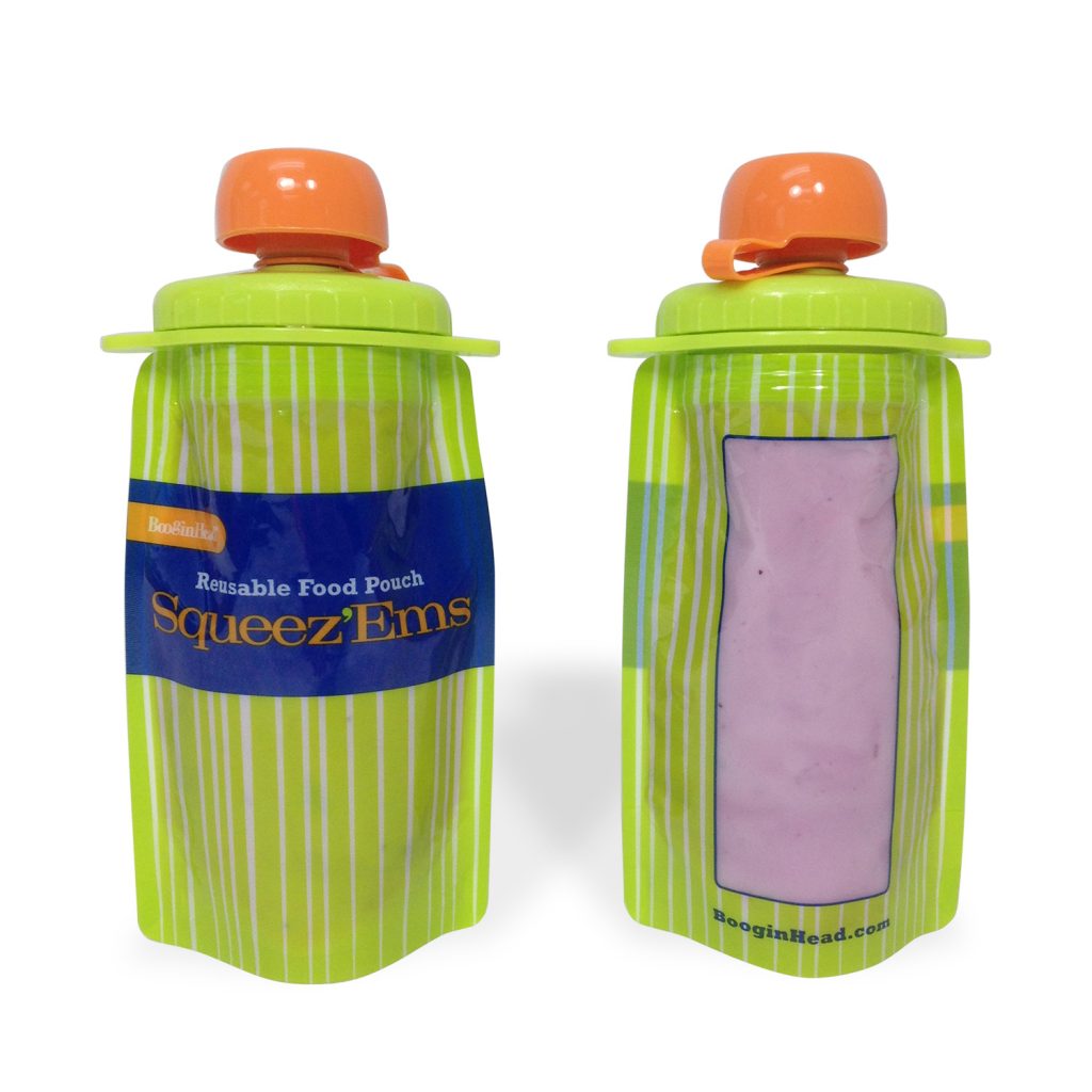 Booginhead's Squeez'Ems Reusable Food Pouches for Babies, Toddlers, and Beyond